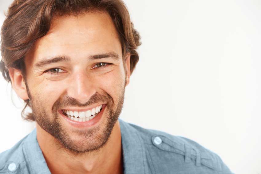 A smiling patient